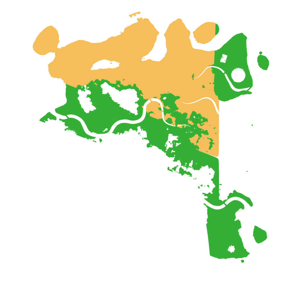 Biome Rust Map: Procedural Map, Size: 3800, Seed: 60309541
