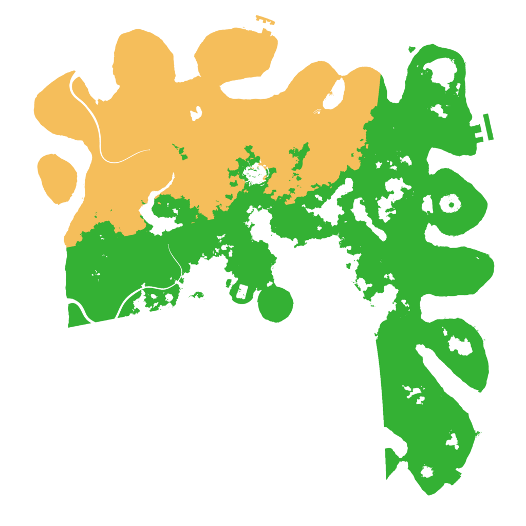 Biome Rust Map: Procedural Map, Size: 4000, Seed: 3877