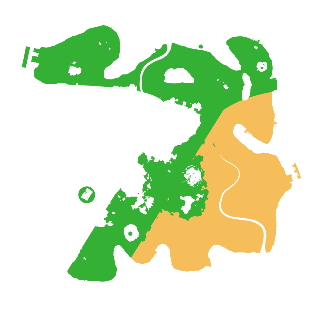 Biome Rust Map: Procedural Map, Size: 3000, Seed: 4256