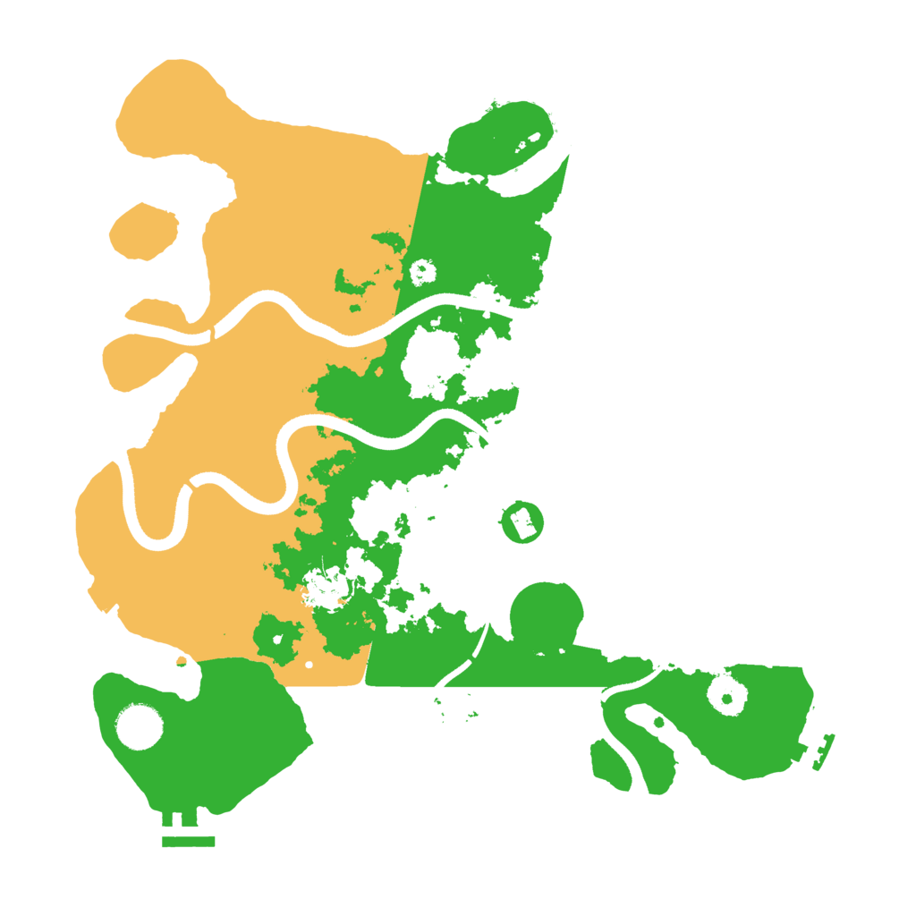 Biome Rust Map: Procedural Map, Size: 3500, Seed: 28864029