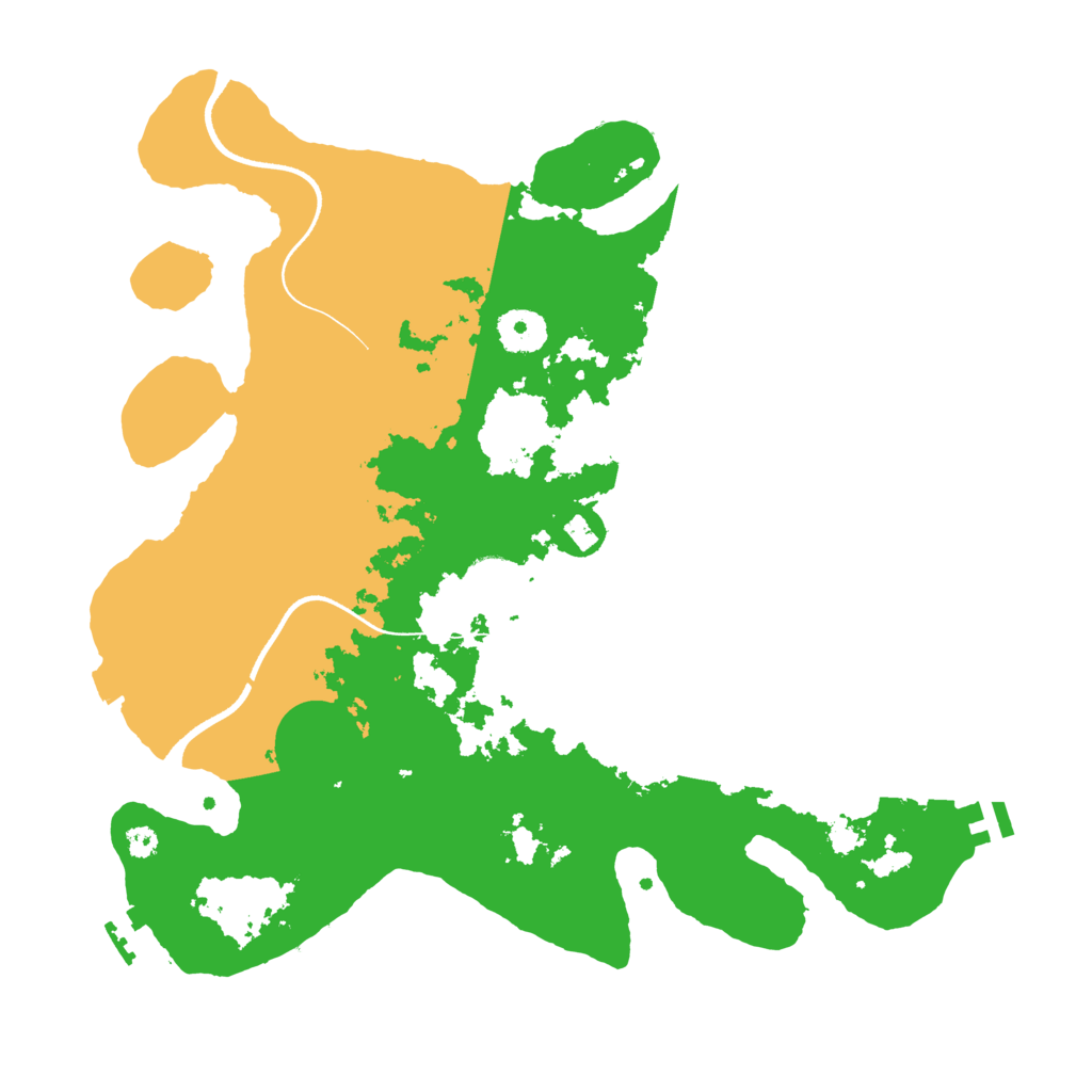 Biome Rust Map: Procedural Map, Size: 3500, Seed: 28864029