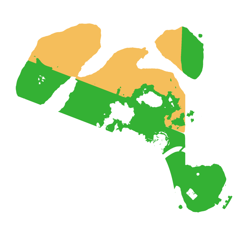 Biome Rust Map: Procedural Map, Size: 2500, Seed: 9889