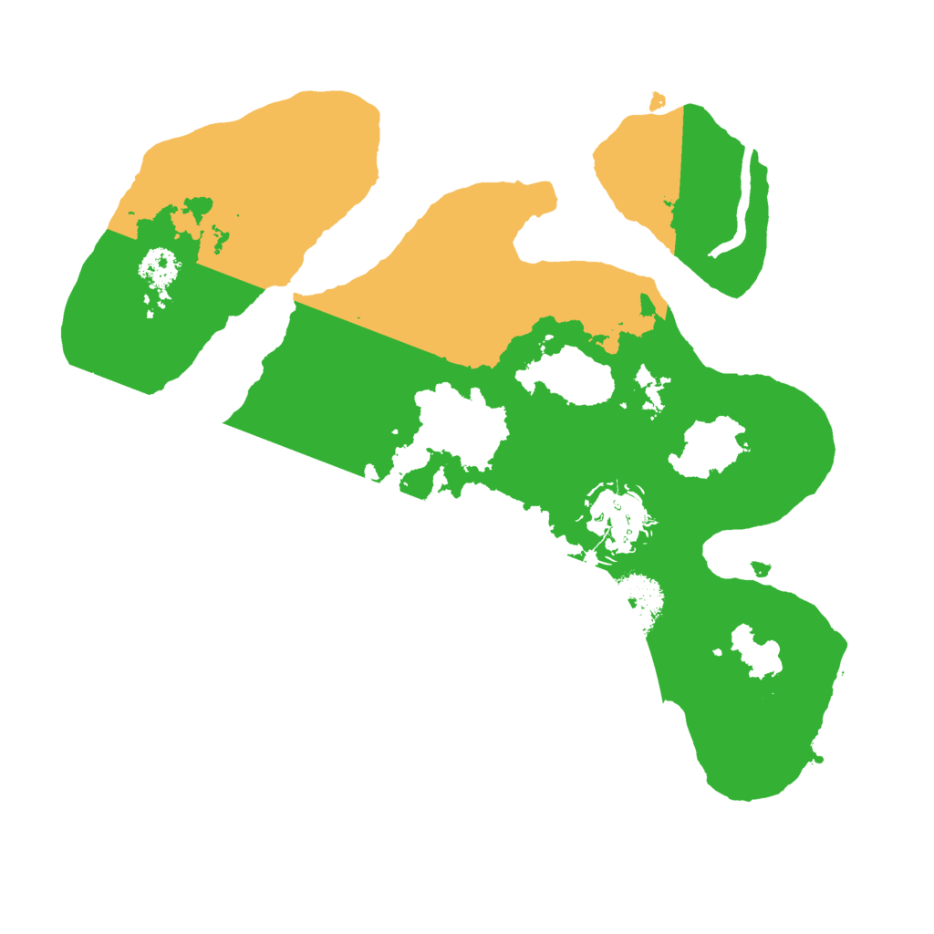 Biome Rust Map: Procedural Map, Size: 2500, Seed: 9889