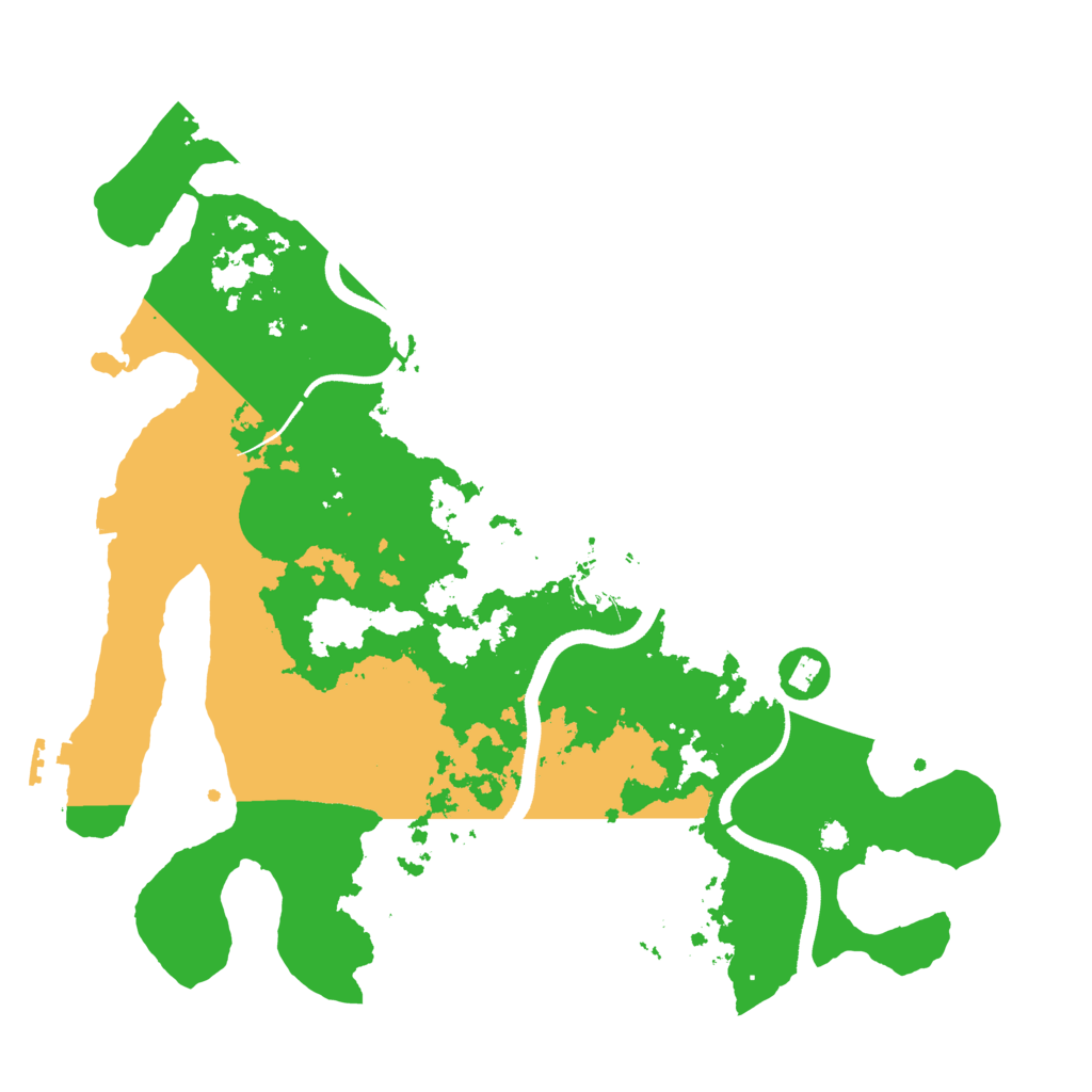 Biome Rust Map: Procedural Map, Size: 3500, Seed: 972780018