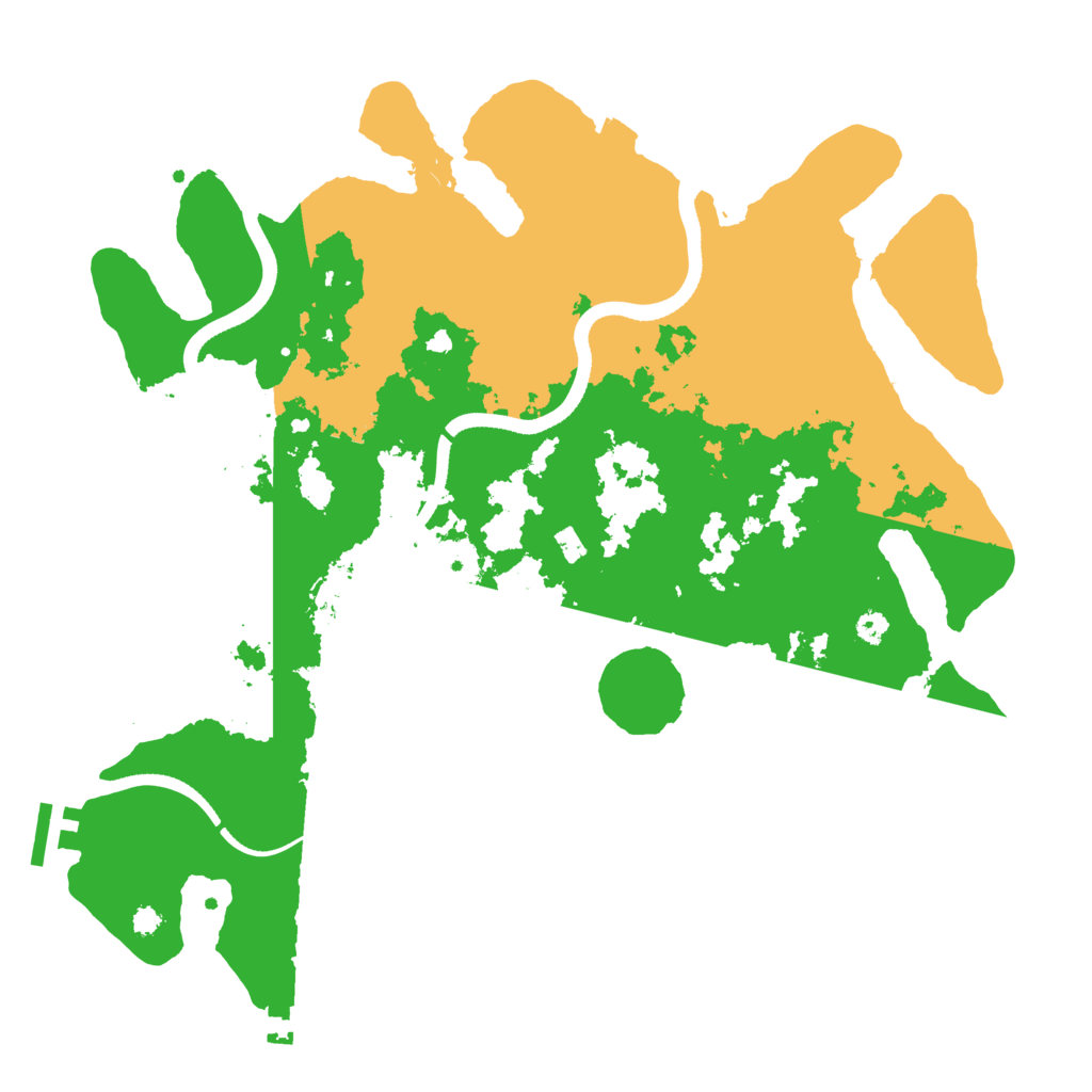 Biome Rust Map: Procedural Map, Size: 3500, Seed: 2136