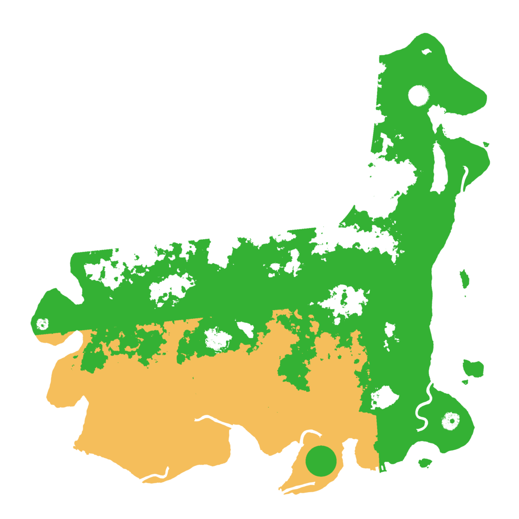Biome Rust Map: Procedural Map, Size: 4432, Seed: 159146384