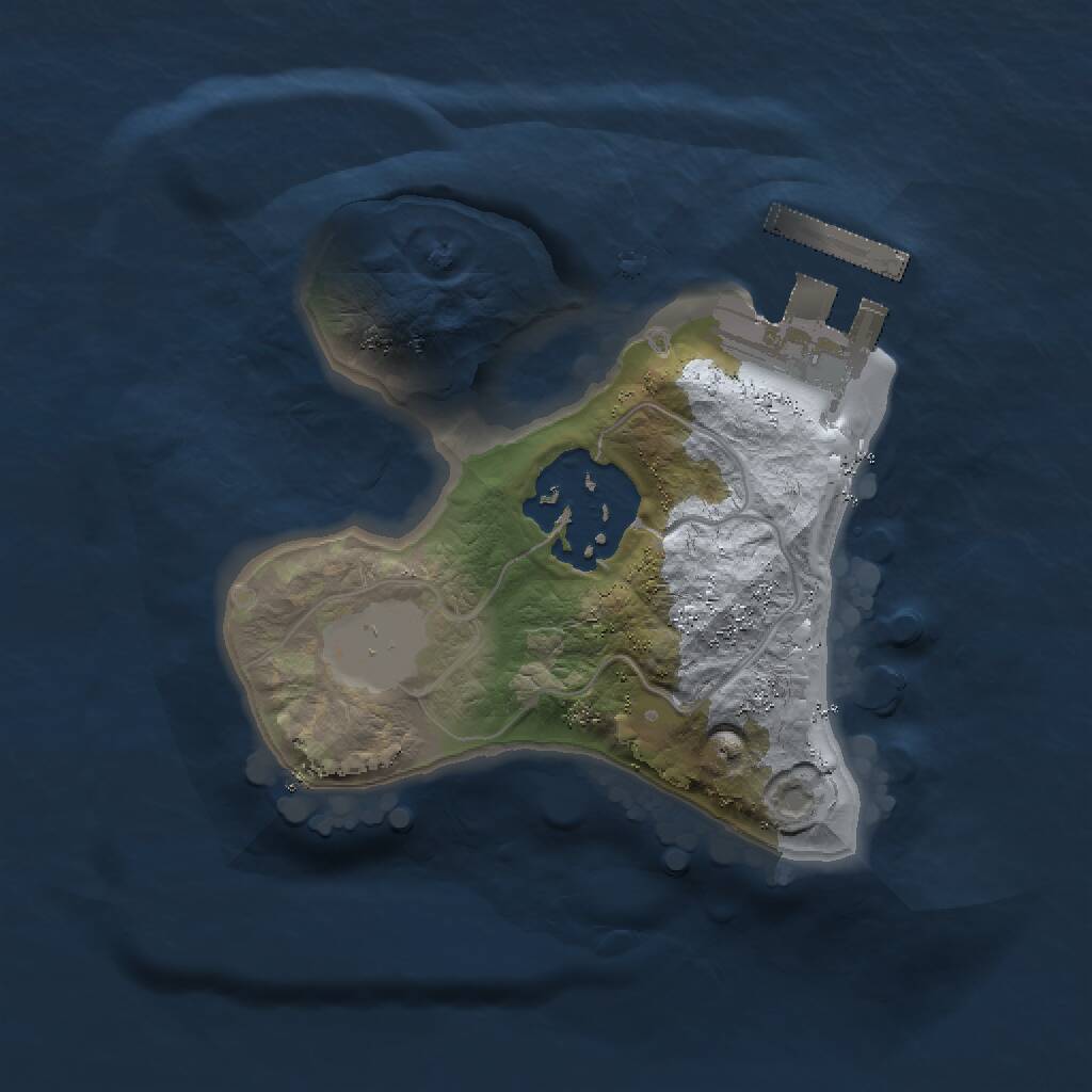 Rust Map: Procedural Map, Size: 1500, Seed: 798469991, 3 Monuments