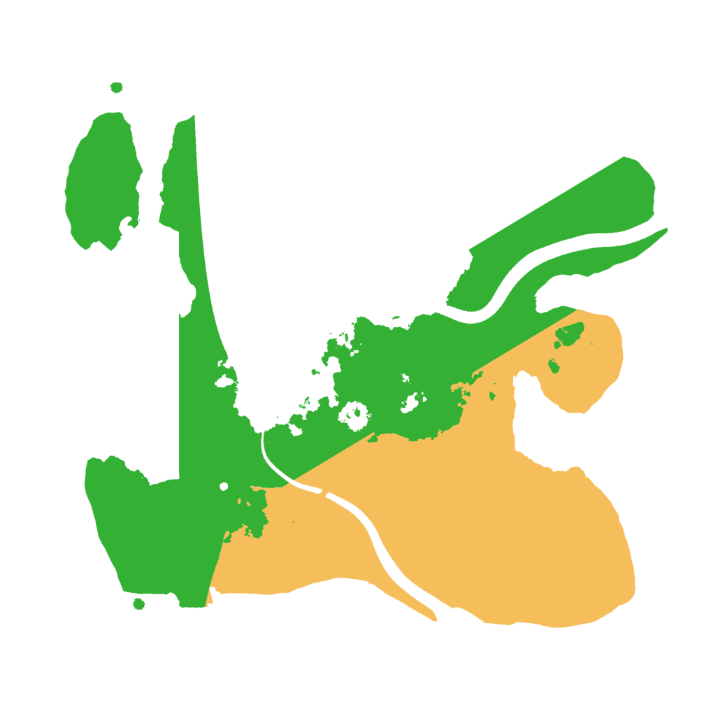 Biome Rust Map: Procedural Map, Size: 2500, Seed: 1186615624