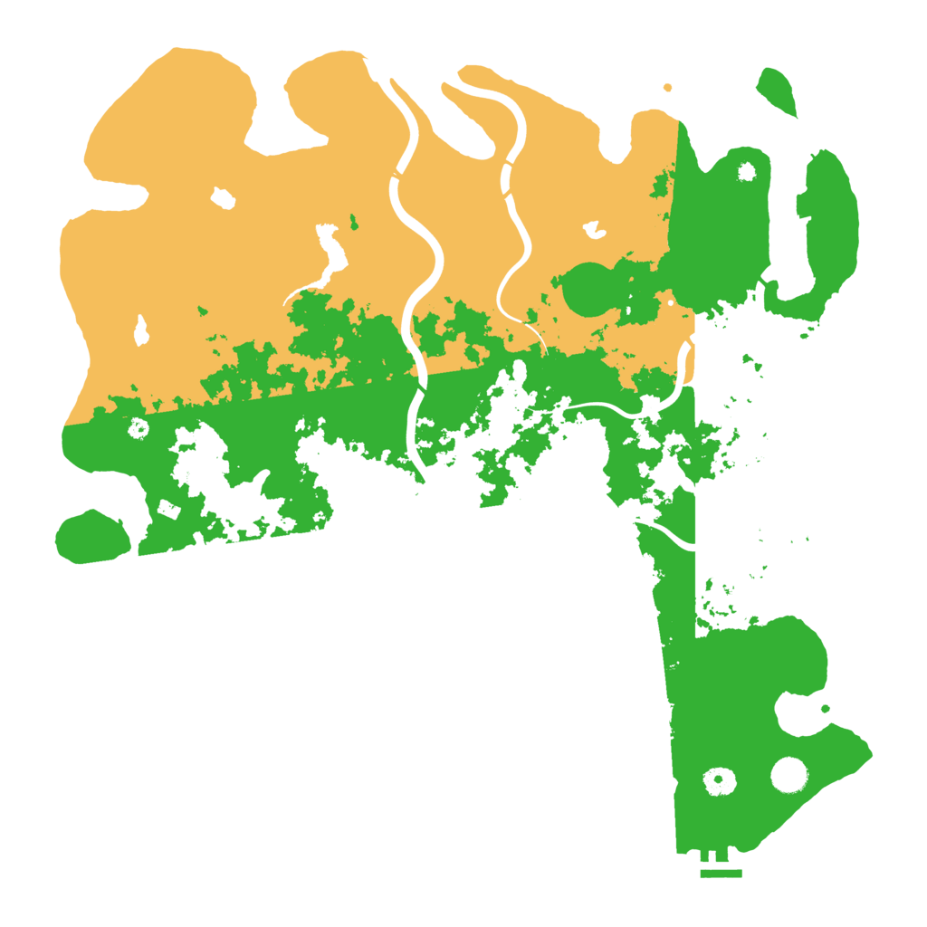 Biome Rust Map: Procedural Map, Size: 4500, Seed: 7250645