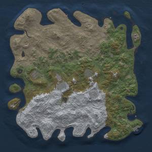 Thumbnail Rust Map: Procedural Map, Size: 4500, Seed: 7250645, 18 Monuments