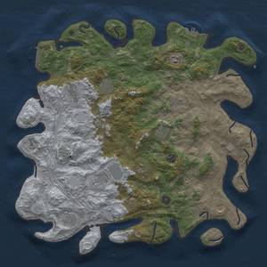 Thumbnail Rust Map: Procedural Map, Size: 4500, Seed: 352833304, 19 Monuments