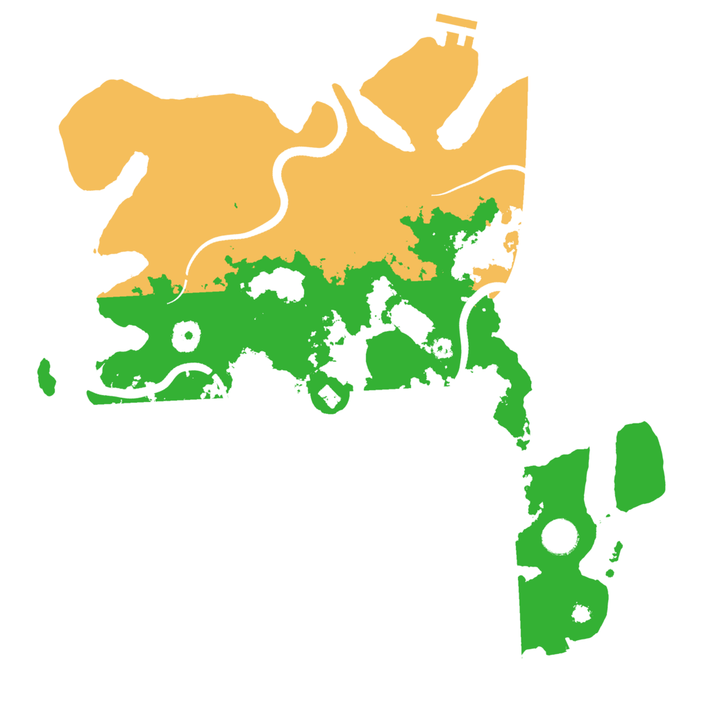 Biome Rust Map: Procedural Map, Size: 3509, Seed: 110920163