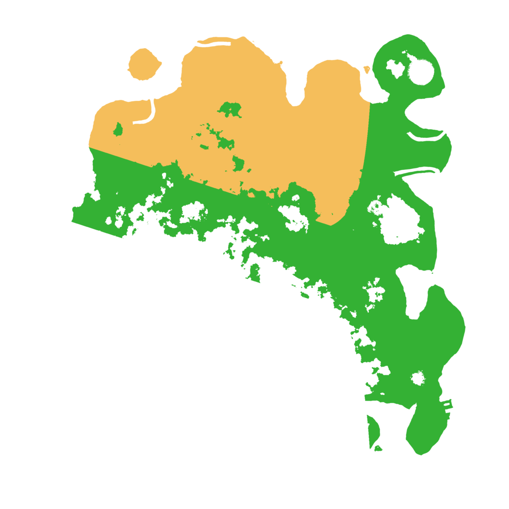 Biome Rust Map: Procedural Map, Size: 3500, Seed: 205005488