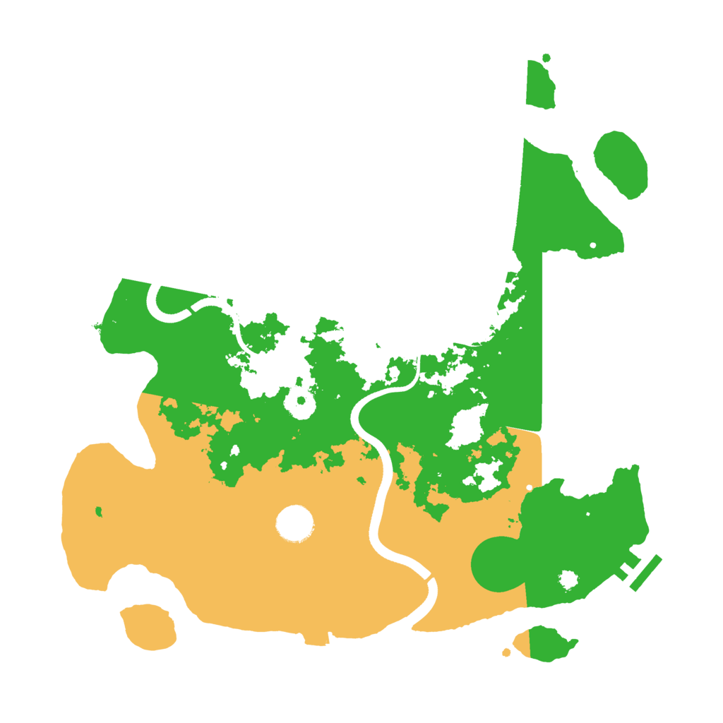 Biome Rust Map: Procedural Map, Size: 3450, Seed: 96570661