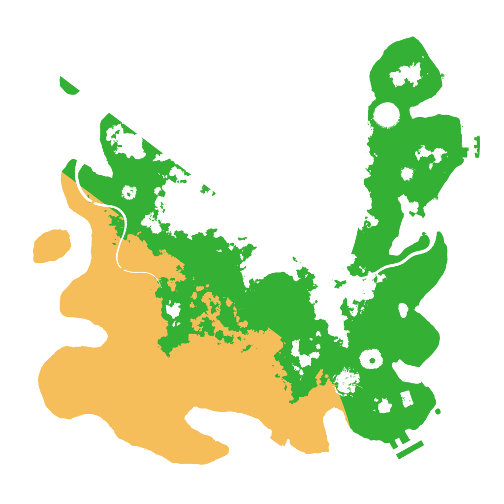 Biome Rust Map: Procedural Map, Size: 3500, Seed: 833397246