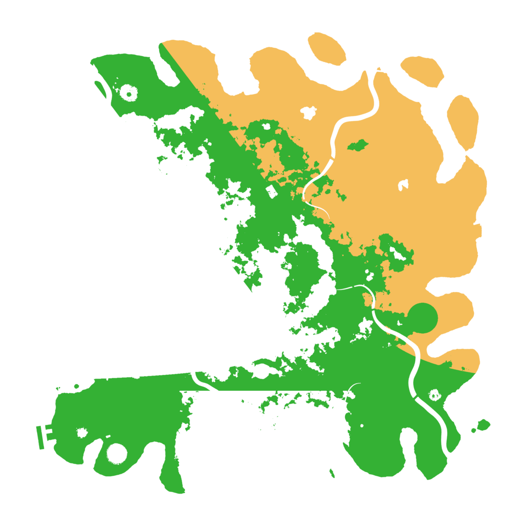 Biome Rust Map: Procedural Map, Size: 4500, Seed: 888553185