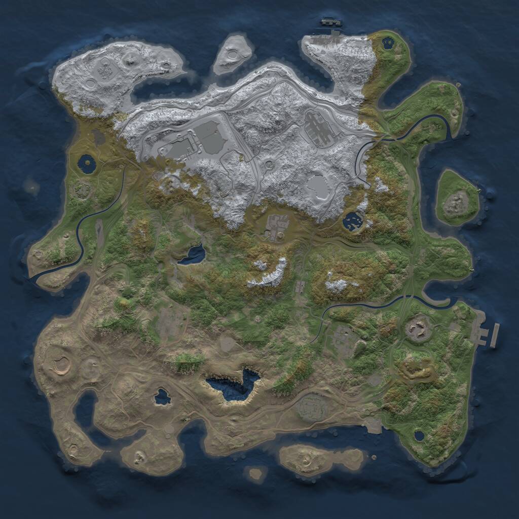Rust Map: Procedural Map, Size: 4250, Seed: 586871144, 15 Monuments