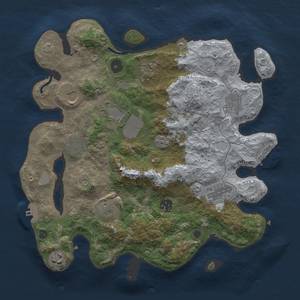 Thumbnail Rust Map: Procedural Map, Size: 3500, Seed: 721788866, 18 Monuments