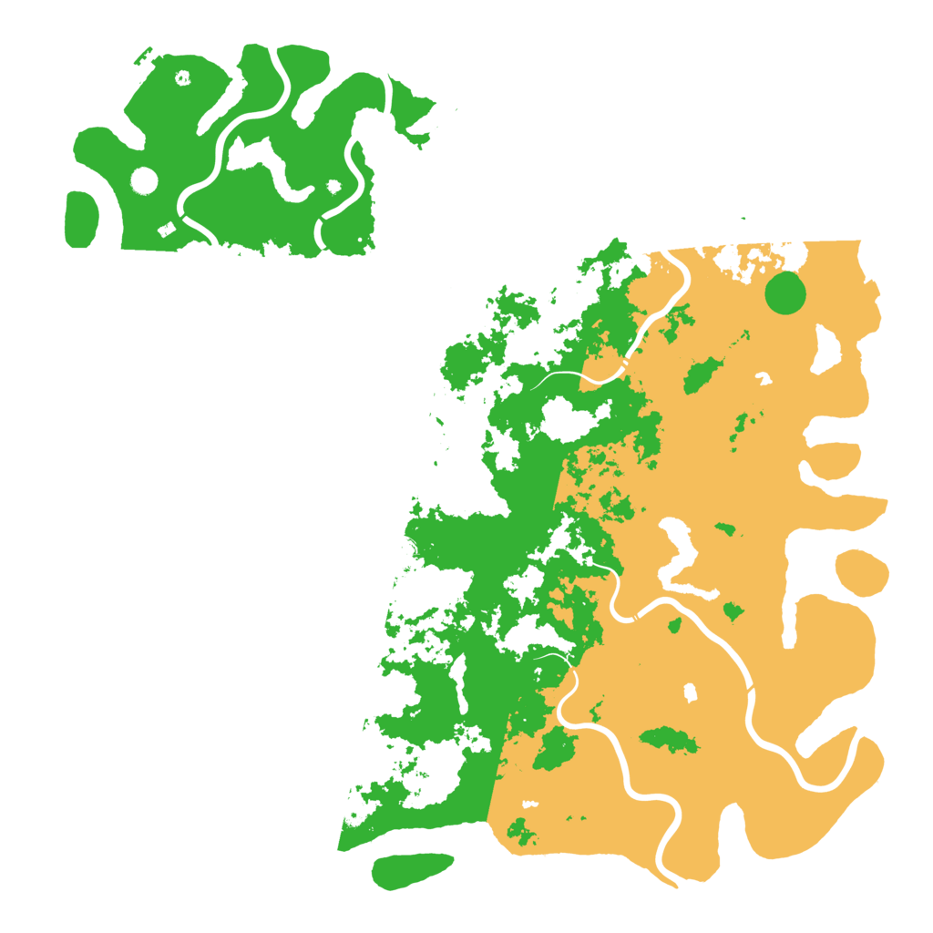 Biome Rust Map: Procedural Map, Size: 6000, Seed: 509758