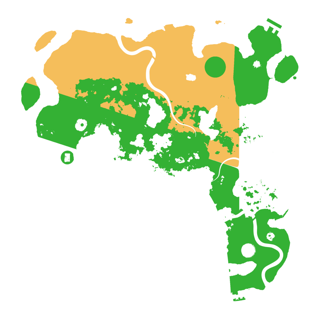 Biome Rust Map: Procedural Map, Size: 4000, Seed: 1229566550