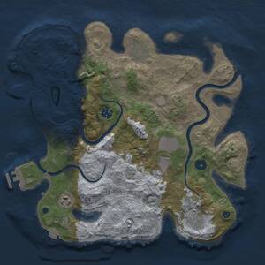 Thumbnail Rust Map: Procedural Map, Size: 3500, Seed: 781880951, 13 Monuments