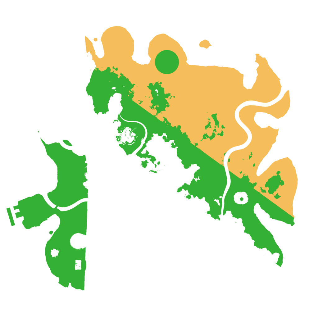 Biome Rust Map: Procedural Map, Size: 3500, Seed: 781880951