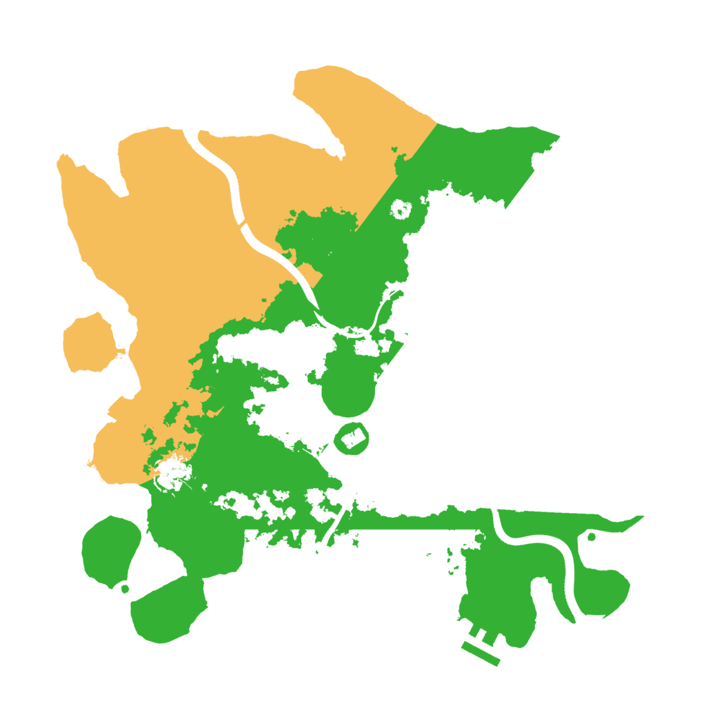 Biome Rust Map: Procedural Map, Size: 3500, Seed: 1742499778