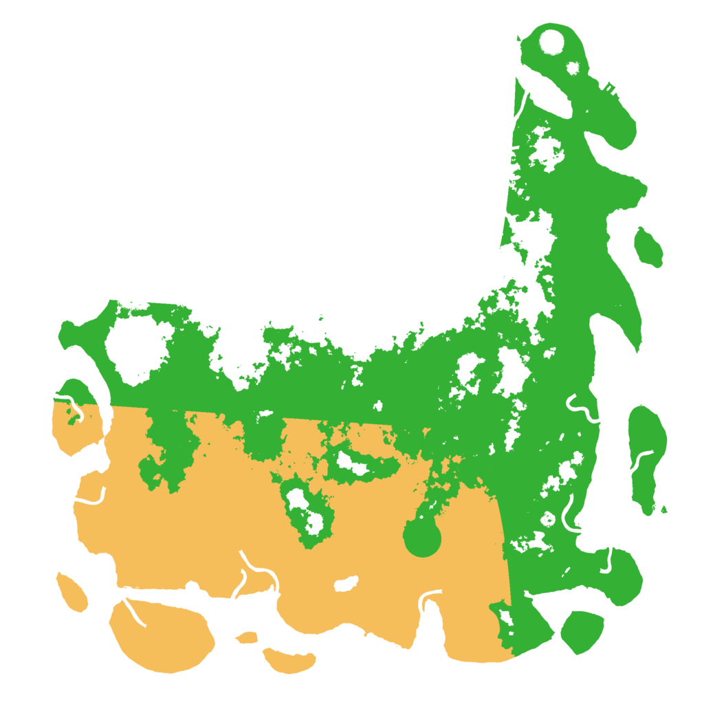 Biome Rust Map: Procedural Map, Size: 5000, Seed: 91663487