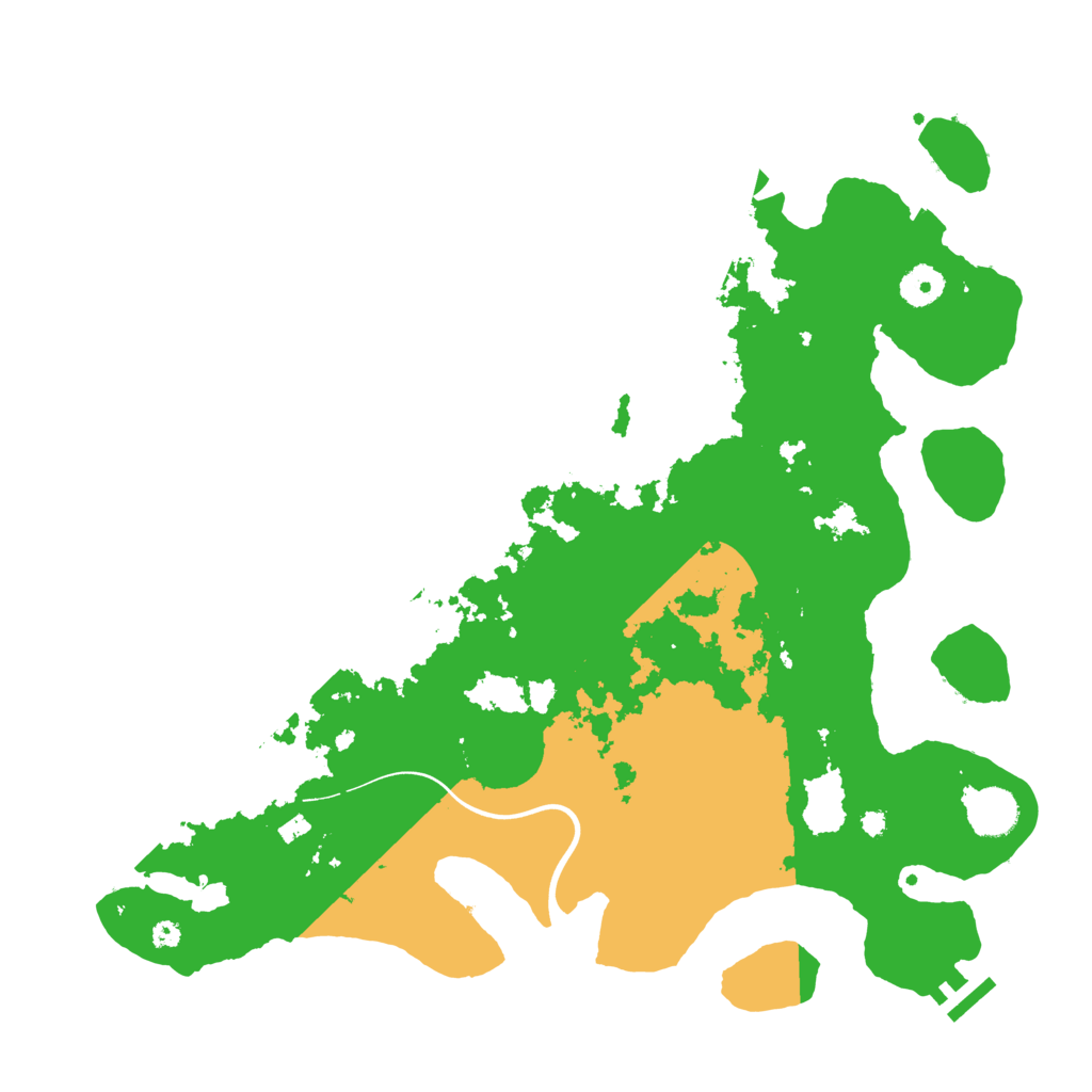Biome Rust Map: Procedural Map, Size: 3900, Seed: 8073640
