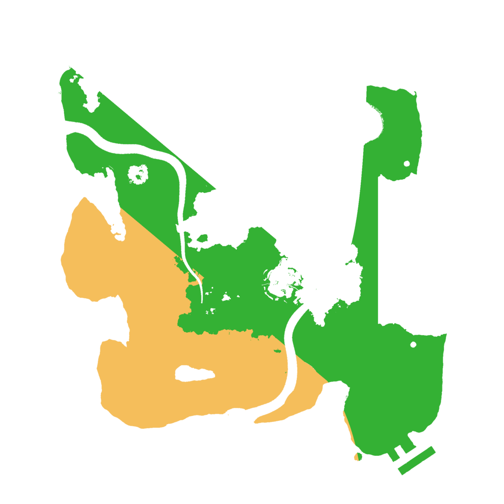 Biome Rust Map: Procedural Map, Size: 2500, Seed: 466040644