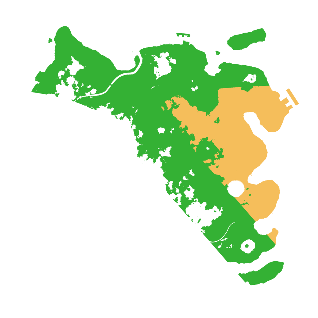 Biome Rust Map: Procedural Map, Size: 3500, Seed: 7199214