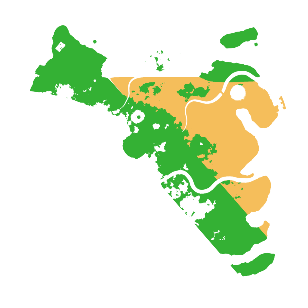Biome Rust Map: Procedural Map, Size: 3500, Seed: 7199214