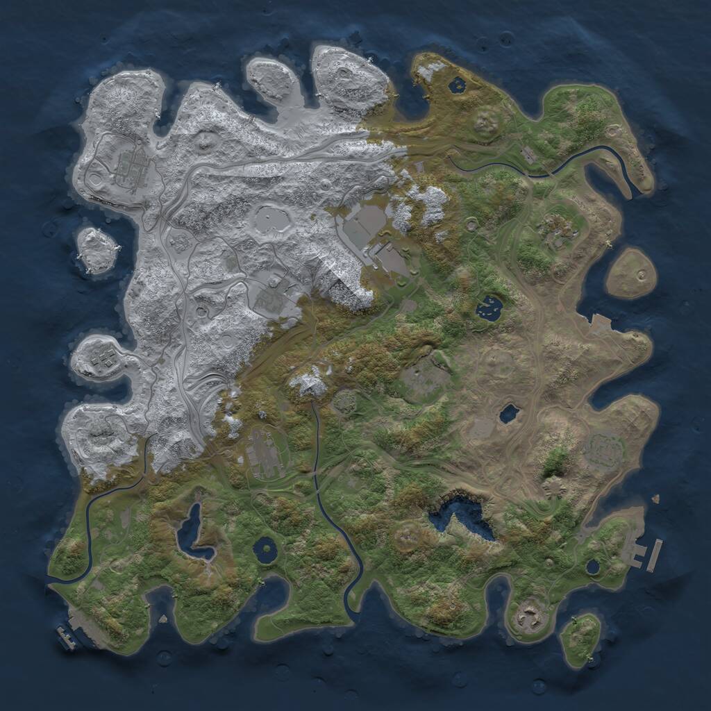 Rust Map: Procedural Map, Size: 4250, Seed: 1746172072, 16 Monuments