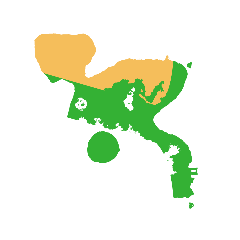 Biome Rust Map: Procedural Map, Size: 2081, Seed: 2147483647