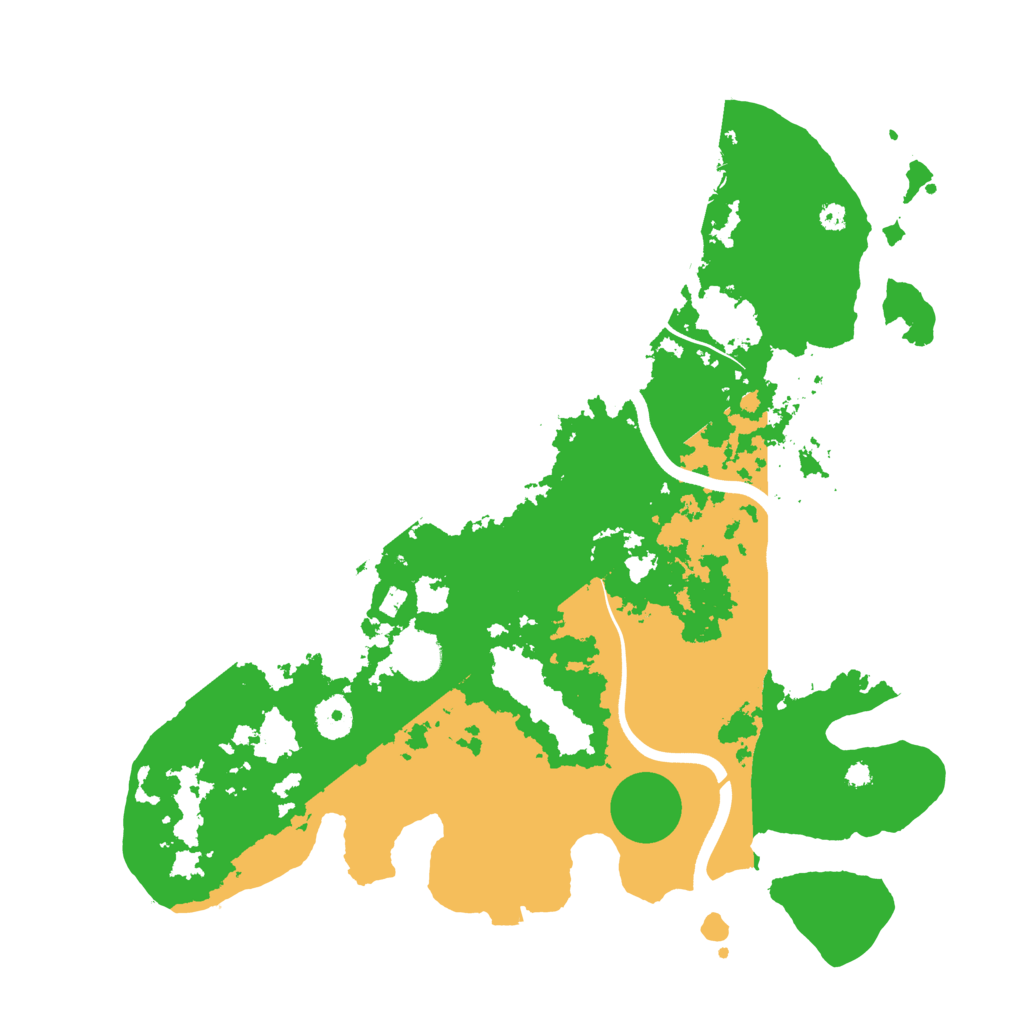 Biome Rust Map: Procedural Map, Size: 3800, Seed: 44496191