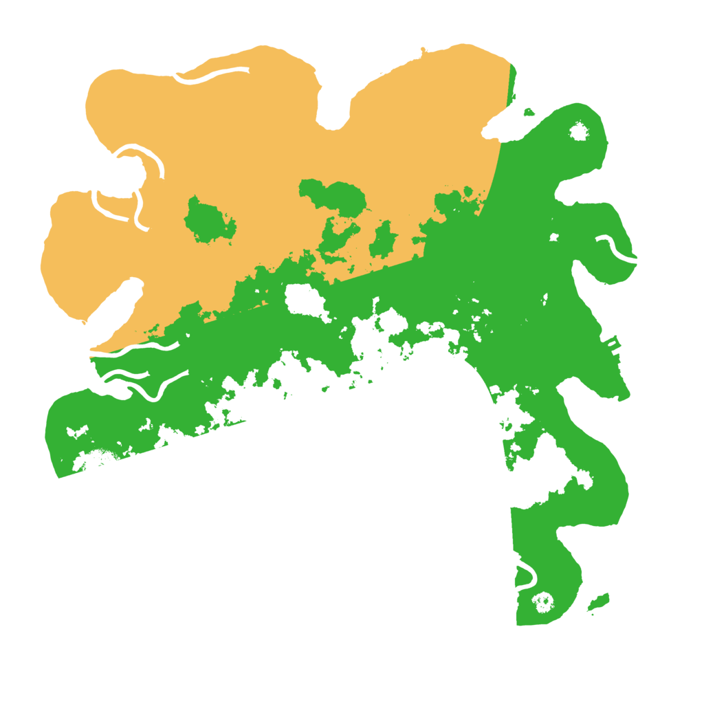 Biome Rust Map: Procedural Map, Size: 3500, Seed: 87280339