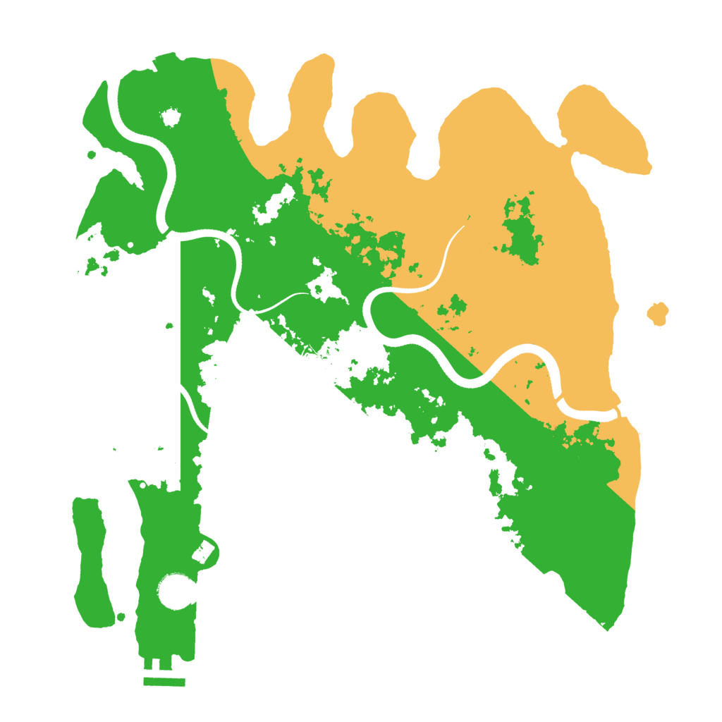 Biome Rust Map: Procedural Map, Size: 3500, Seed: 884681817