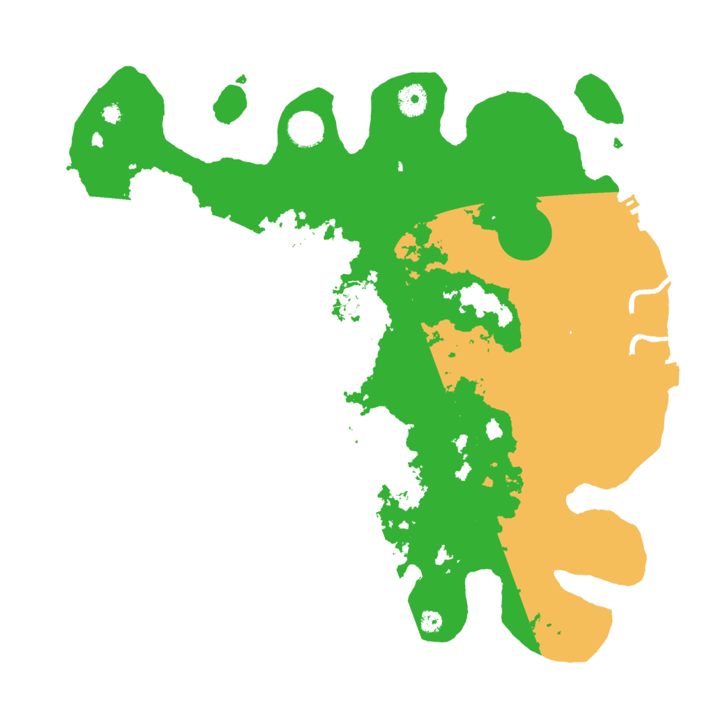 Biome Rust Map: Procedural Map, Size: 3500, Seed: 25412423