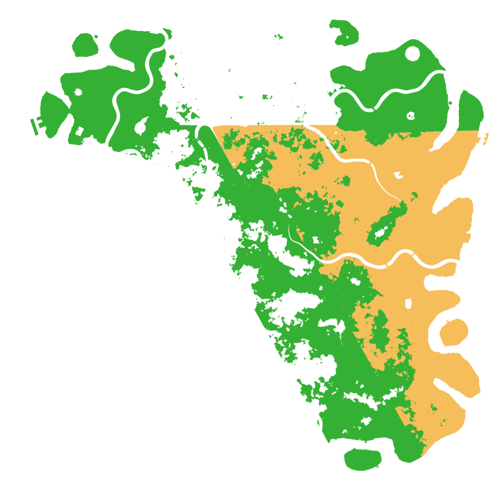Biome Rust Map: Procedural Map, Size: 6000, Seed: 1168149693
