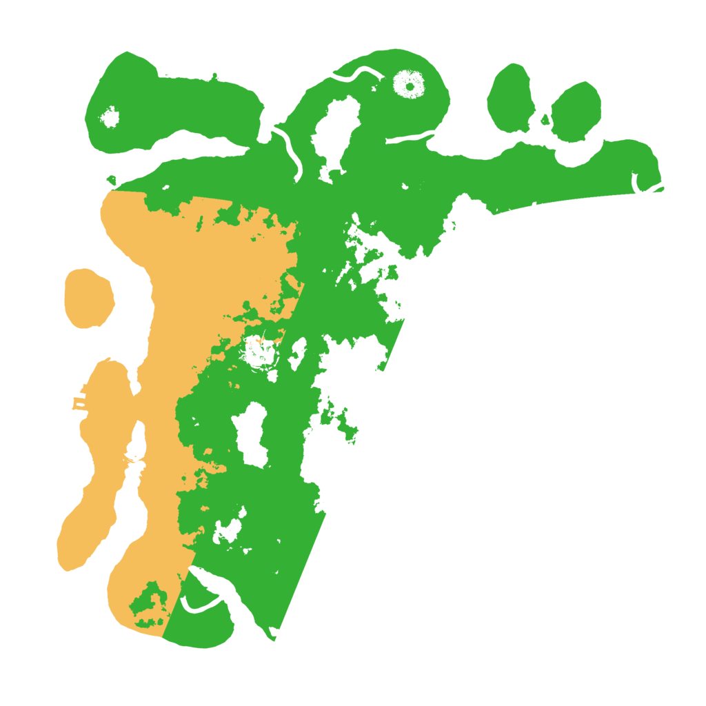 Biome Rust Map: Procedural Map, Size: 3500, Seed: 2074536457