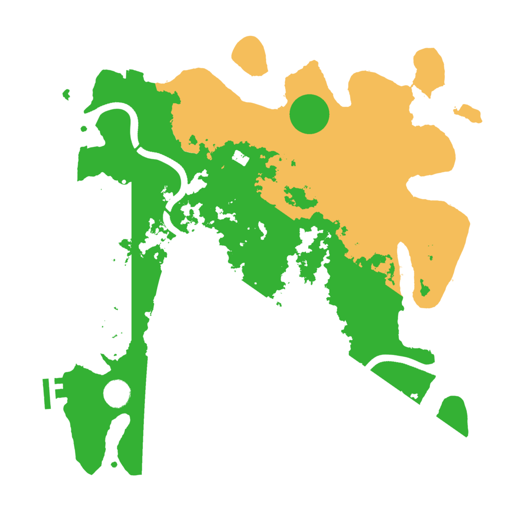 Biome Rust Map: Procedural Map, Size: 3500, Seed: 1421422541