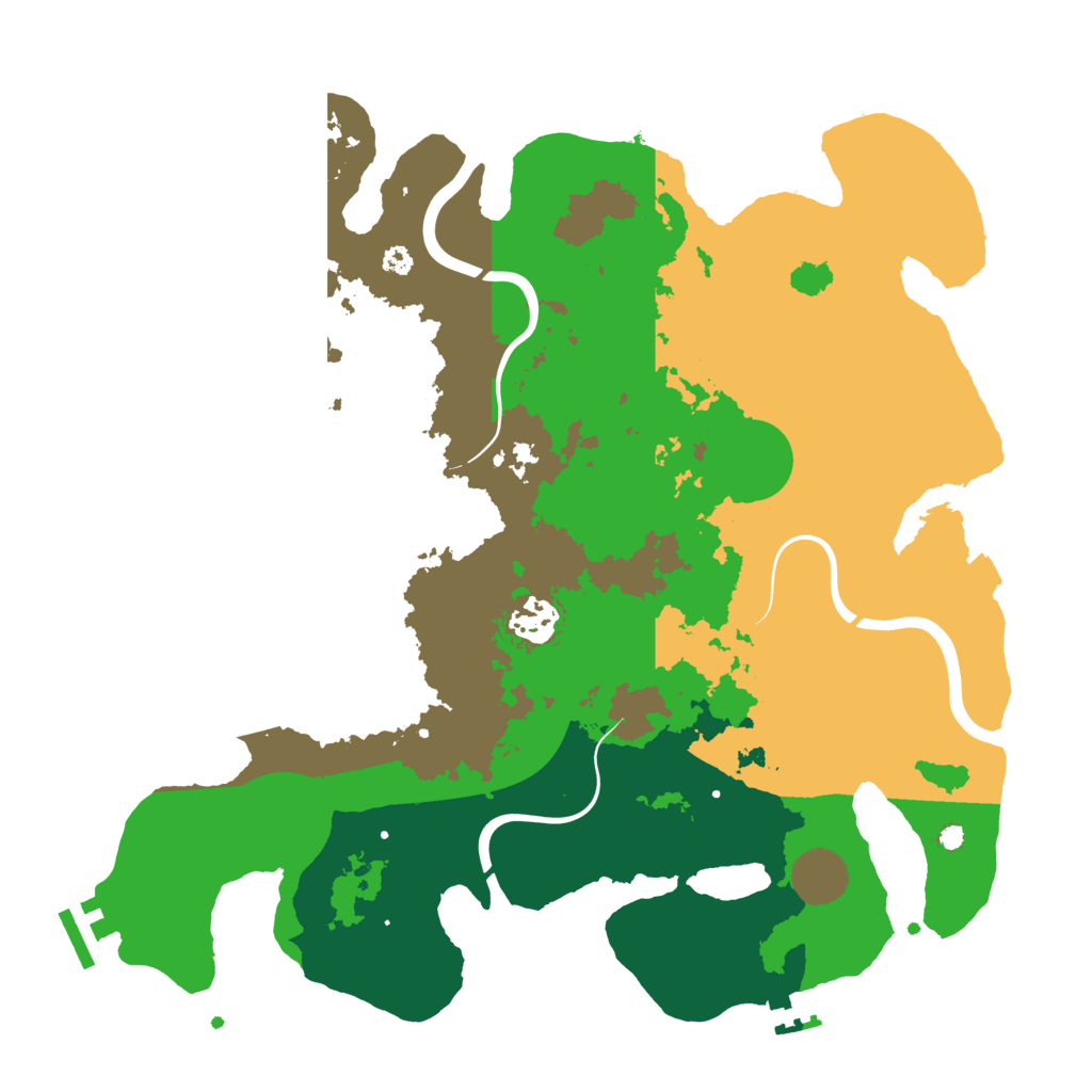 Biome Rust Map: Procedural Map, Size: 3550, Seed: 214072894