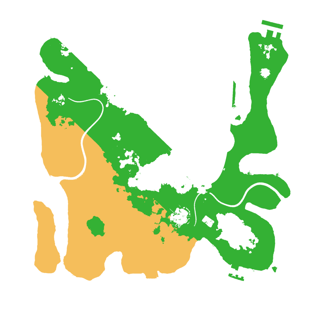 Biome Rust Map: Procedural Map, Size: 3000, Seed: 125423687