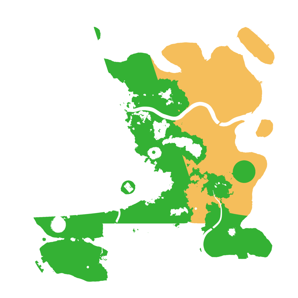 Biome Rust Map: Procedural Map, Size: 3500, Seed: 45052781