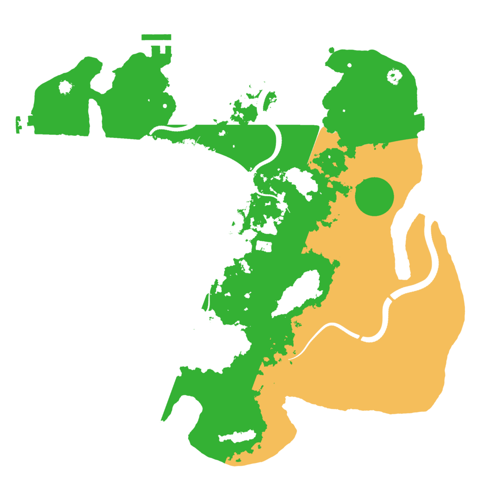 Biome Rust Map: Procedural Map, Size: 3400, Seed: 62537660