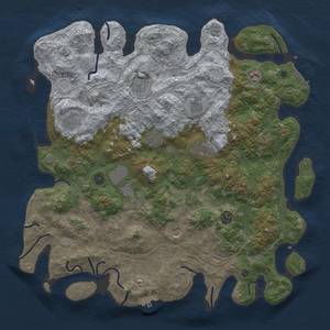 Thumbnail Rust Map: Procedural Map, Size: 4500, Seed: 185835744, 19 Monuments