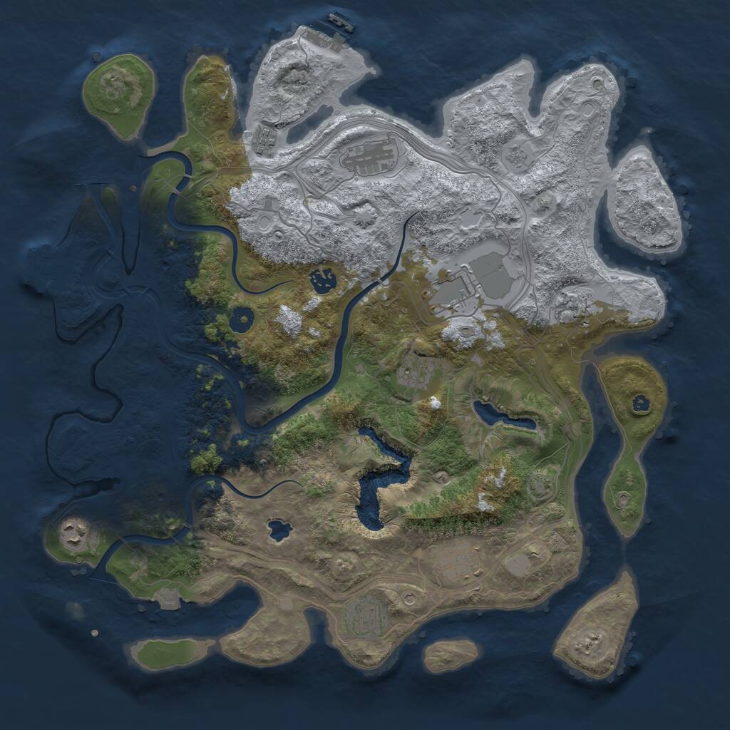 Rust Map: Procedural Map, Size: 4250, Seed: 20230512, 15 Monuments