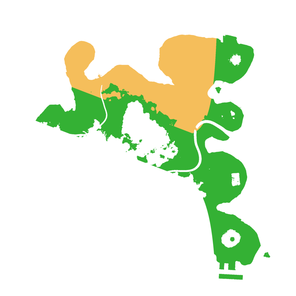 Biome Rust Map: Procedural Map, Size: 2500, Seed: 2001850740