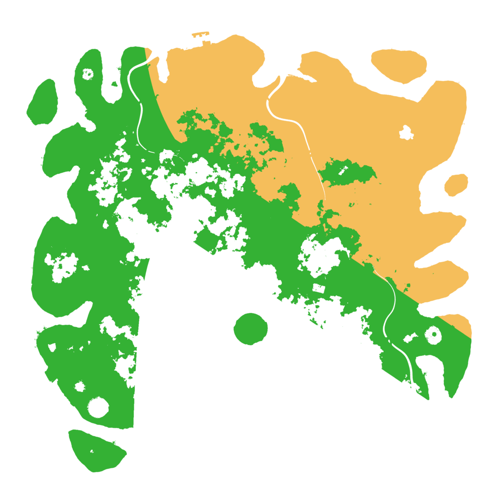 Biome Rust Map: Procedural Map, Size: 4400, Seed: 98239577