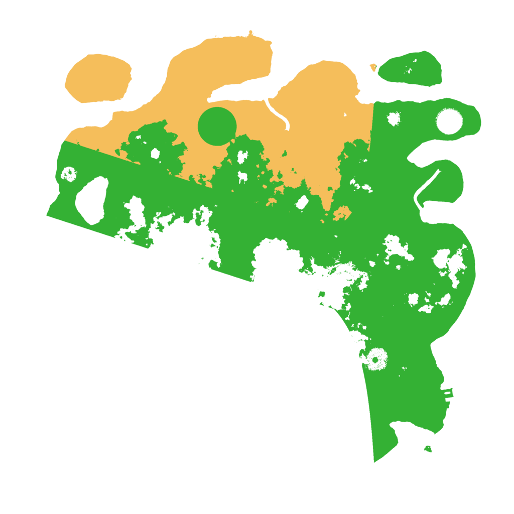 Biome Rust Map: Procedural Map, Size: 3500, Seed: 96302906